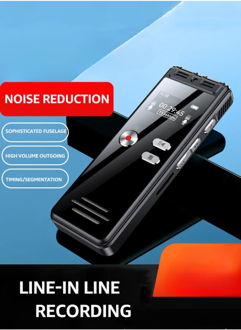 Voice Recorder Device, Audio Recorder With Playback, Compact And Portable MP3 Player With Password Protection, Voice Activated Recorder For Lecture Meetings Class, (1pc, 16GB)