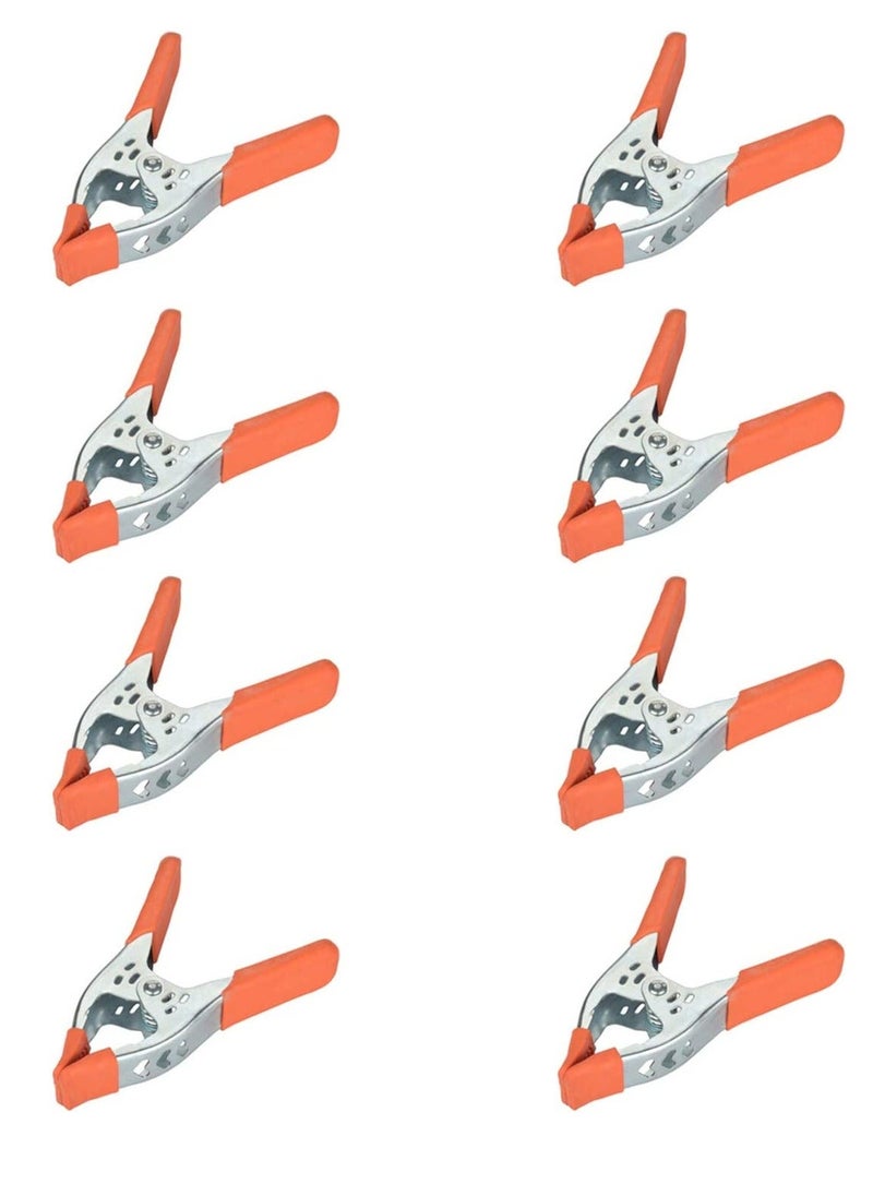 8 Packs 6 Inch Spring Clamp Hand Squeeze Clips Strong Hardware Claps for Woodworking Wood Pony Photography, Furniture