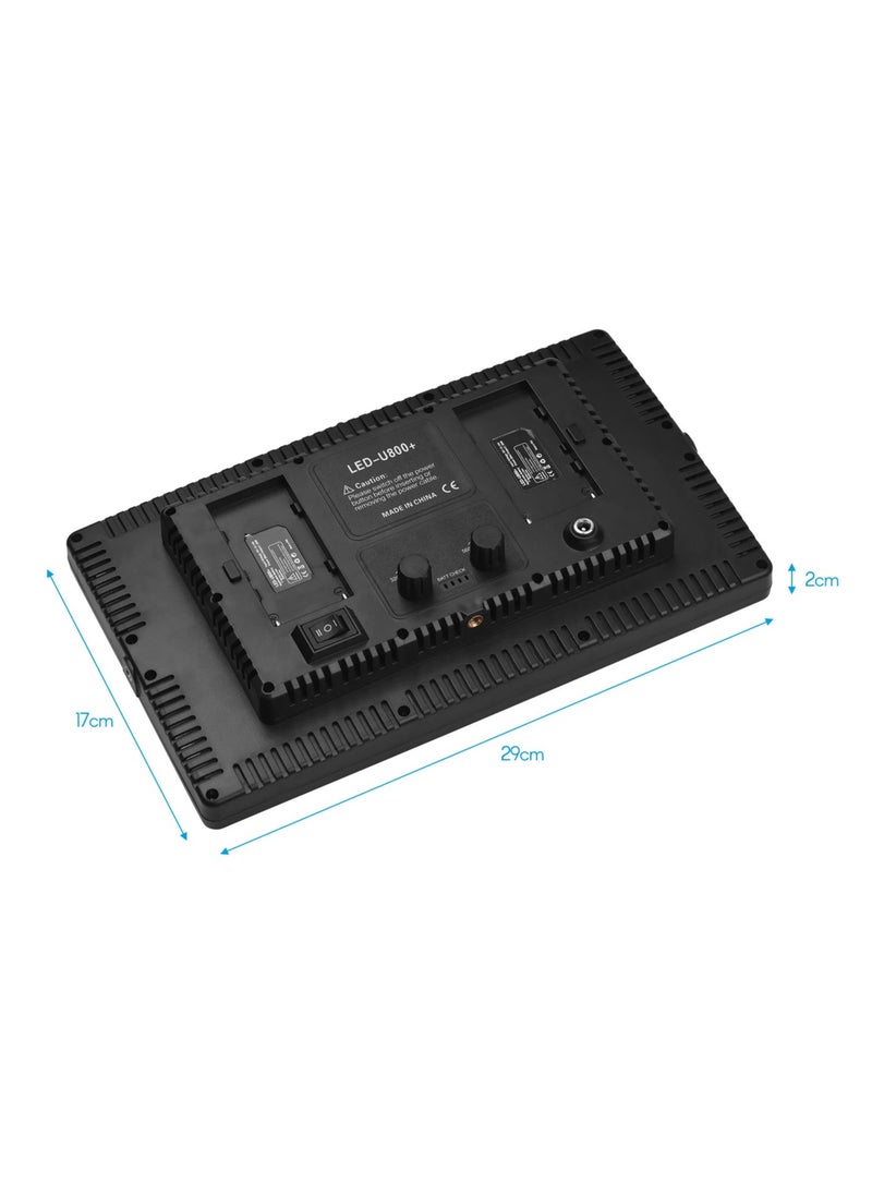LED-800 LED Video Light – Professional Photography Light Panel for Studio and On-Location Shooting