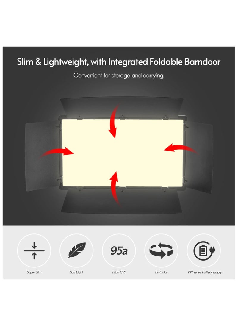 LED-800 LED Video Light – Professional Photography Light Panel for Studio and On-Location Shooting
