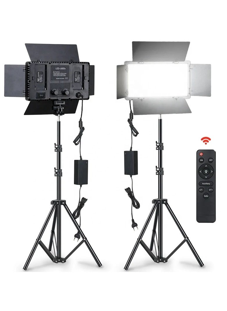 Pro LED 600 Photography Equipment – TV Video Studio Photo Shooting LED Flat Lamp for Beauty, Selfie, and Live Streaming