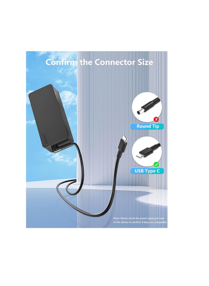 100W 90W USB C Laptop Charger for Lenovo ASUS HP Acer MacBook Pro/Air Dell Computer Tablet Adapters Compatible with 90W 65W 45W PD3.0 Type C Power Cord