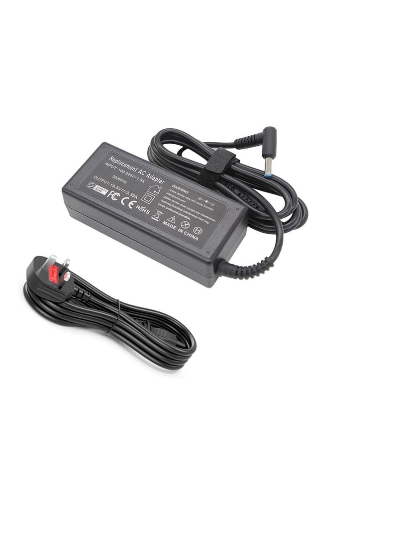 65W 45W 19.5V for Compatible with HP Chromebook 11 14 G3 G4 Pavilion X360 11 13 15-f Envy 13 15 17 Stream 11 13 14 Elitebook Folio 1040 g1 Laptop (Black)