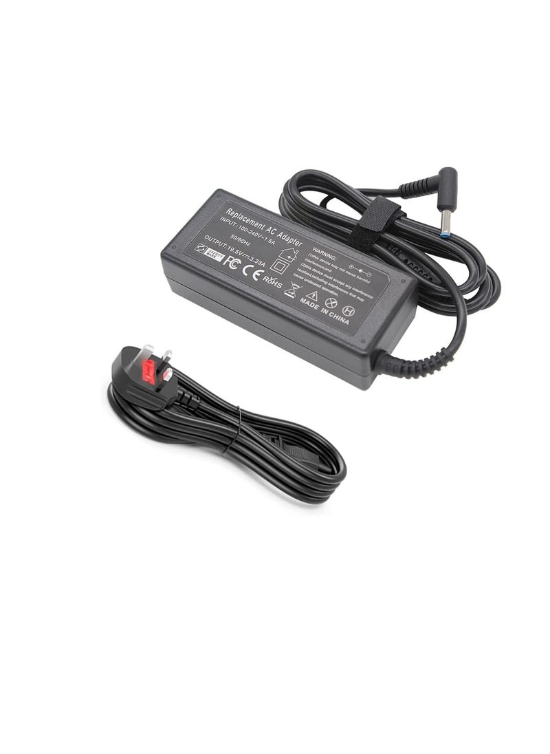 65W 45W 19.5V for Compatible with HP Chromebook 11 14 G3 G4 Pavilion X360 11 13 15-f Envy 13 15 17 Stream 11 13 14 Elitebook Folio 1040 g1 Laptop (Black)