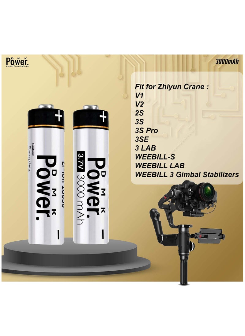 DMK Power 10pcs Rechargeable Button Top Li-on Battery 18650 3.7V 3000MAH Battery Compatible with Electric Tools Toys LED Flashlights Torch and Etc
