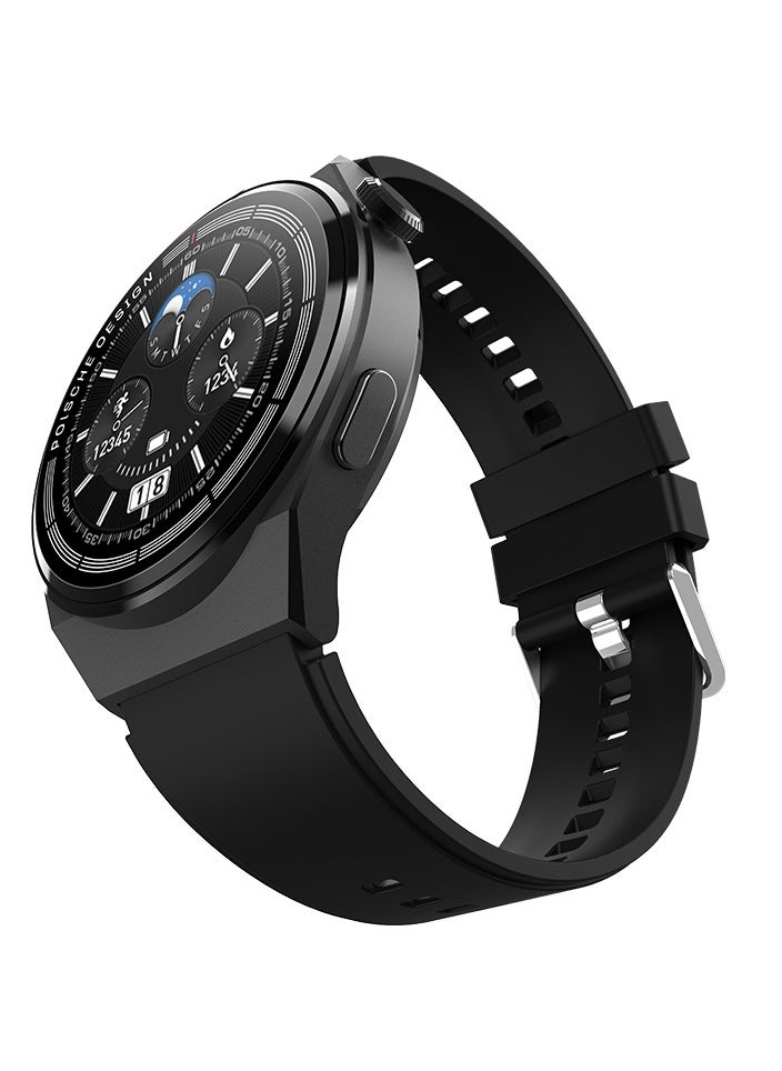 GT 3 Max On Wrist Fashion Smart Watch Men 2023 NFC Music Playback Smartwatch Leather 1.45 Inch Big Screen Heart Rate Tracker
