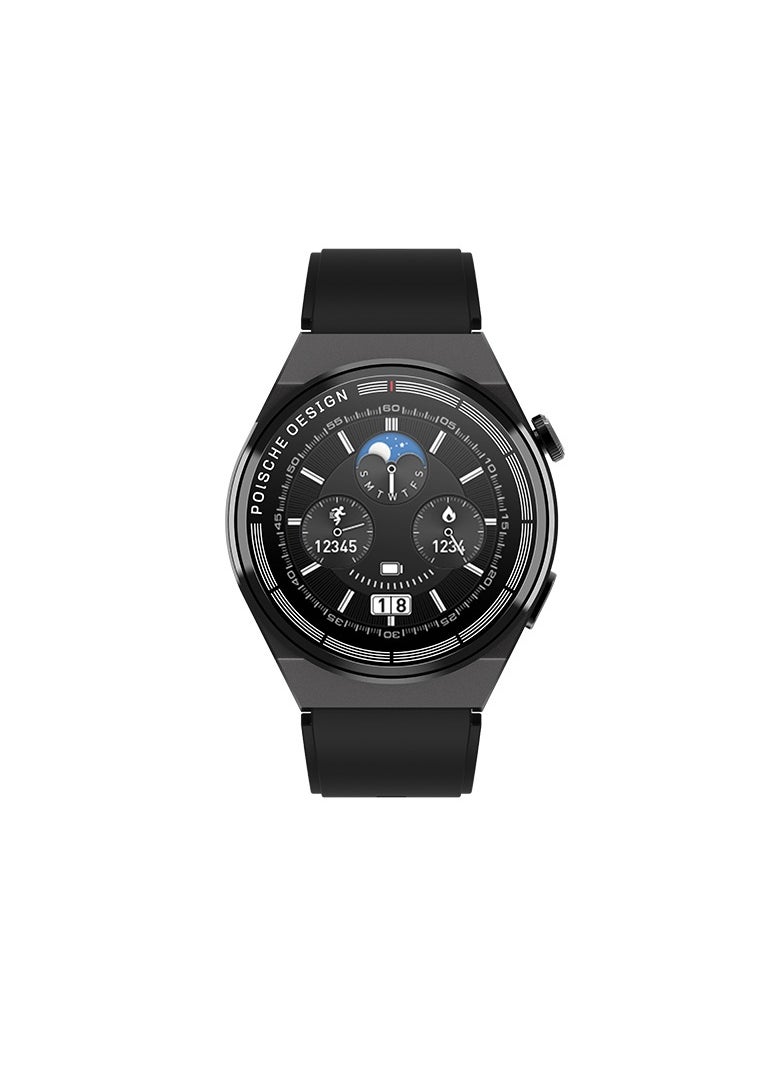GT 3 Max On Wrist Fashion Smart Watch Men 2023 NFC Music Playback Smartwatch Leather 1.45 Inch Big Screen Heart Rate Tracker