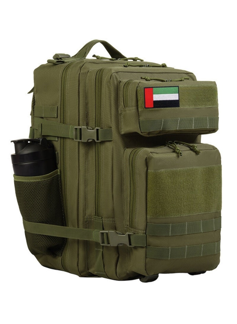 Project Nomad Backpack 45L – Bag for Men & Women, Travel Bags/Backpacks, Airplane/Flight Approved, for desert camping, trekking, hiking, fitness, gym & sport, Waterproof, Green Color