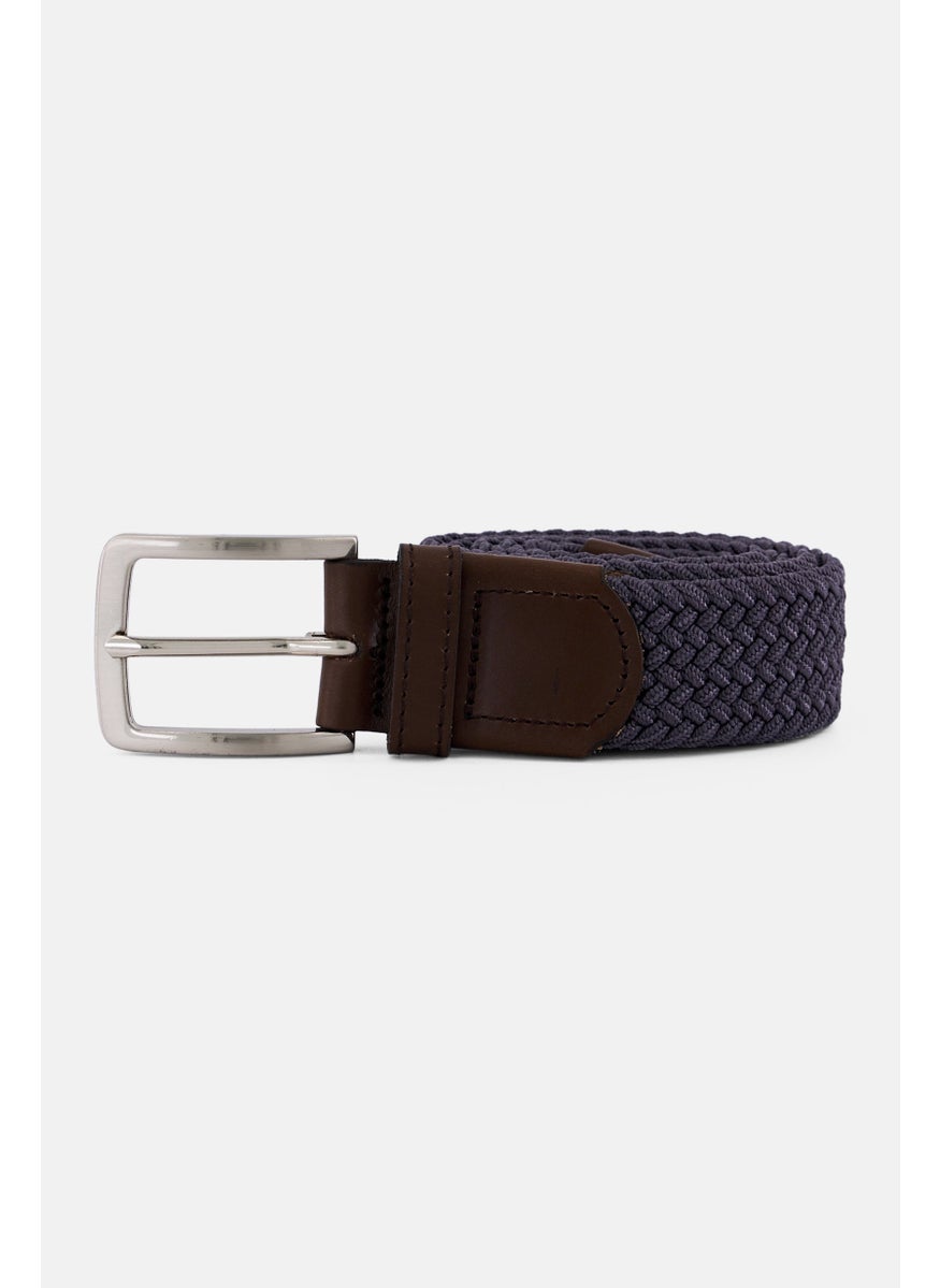 Men Braided Belt, Light Purple