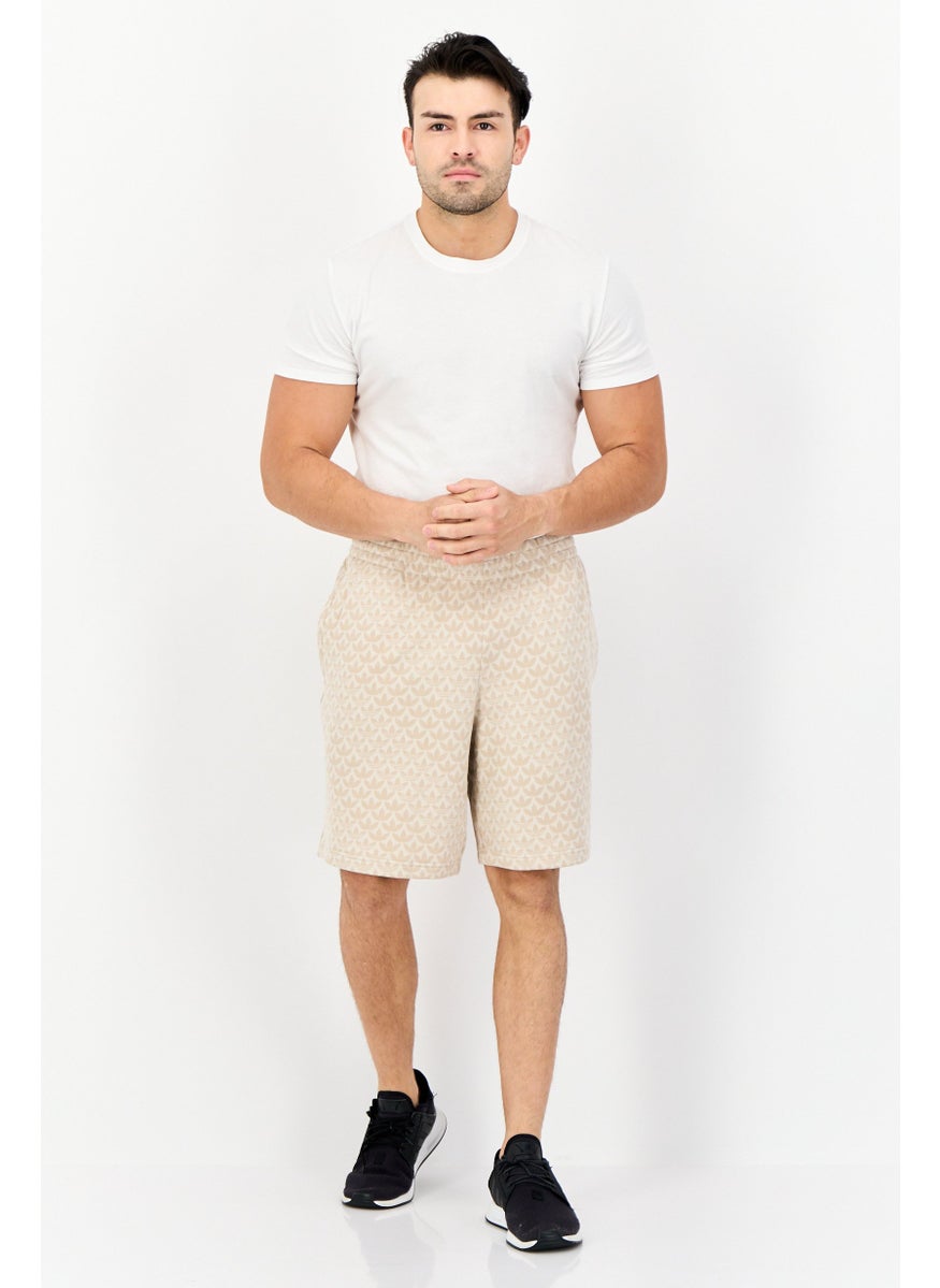 Men Sportswear Wear Drawstring Outdoor Short, Beige