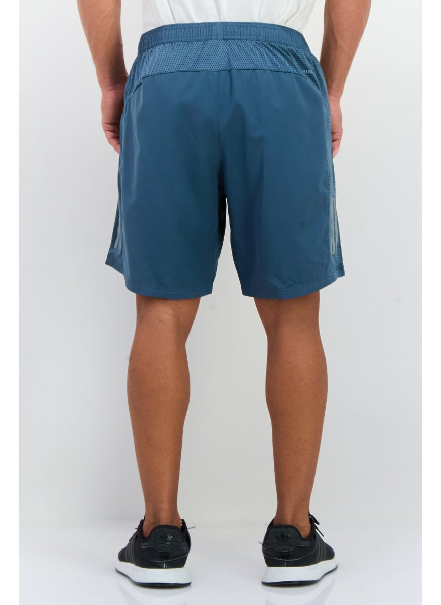 Men Sportswear Fit 7 Inseam Running Shorts, Teal Blue
