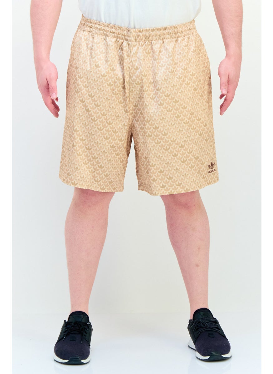 Men Sportswear Fit Training Shorts, Beige