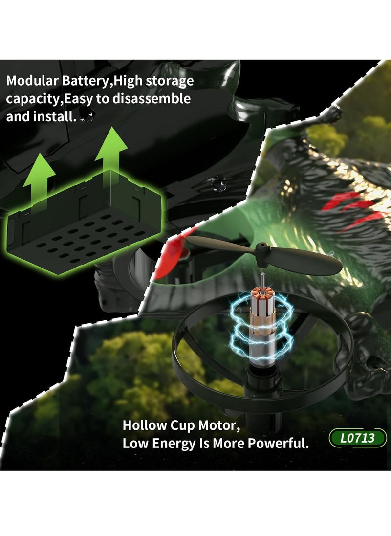 RC Jet Fighter Drone LED Lights USB Charging and Remote Control 2.4GHz Quadcopter Hovering Airplane Toy for Kids & Adults Model LO713