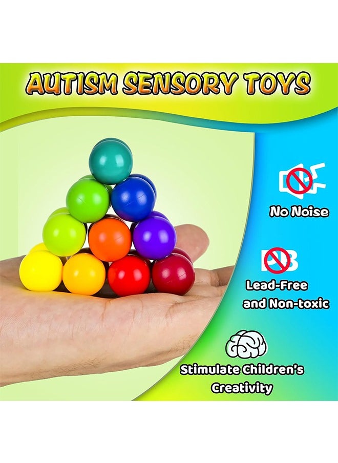 2 Pack Sensory Fidget Toys for Kids Toddler Boys, Autism Figette Ball Autistic ADHD Cool Desk Toy, Calm Down Travel Airplane Essentials Toys for Age 3-12 Year Old, Stuffers Gift for Kids Teens Girls