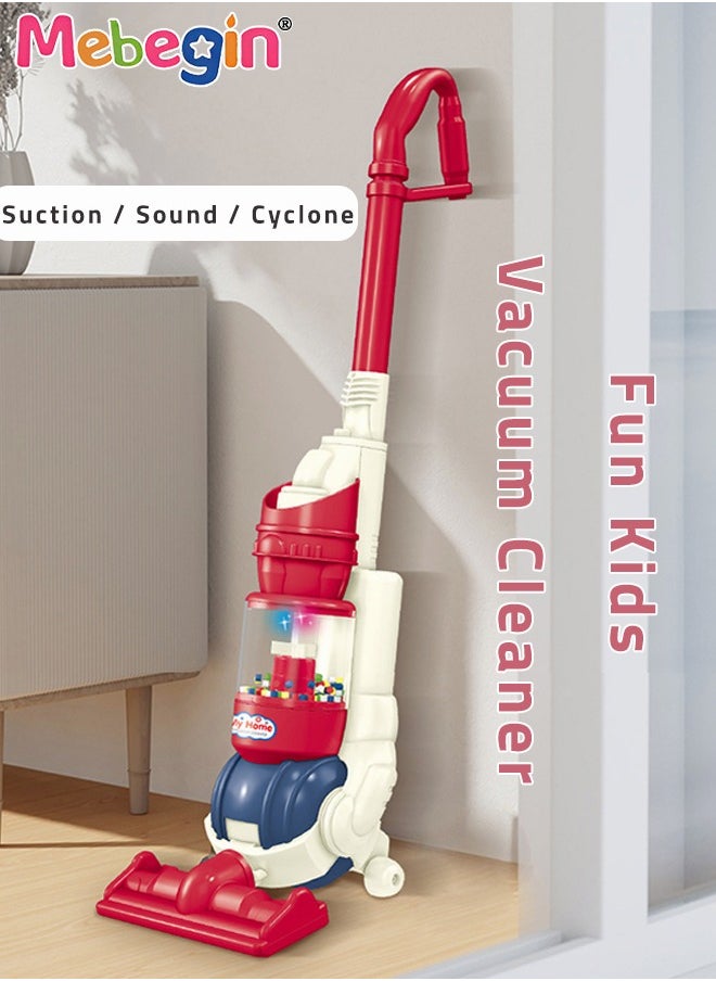 4 in 1 Electric Kids Vacuum Cleaner Toy for Toddler with Lights and Sounds Pretend Play Toy Vacuum Cleaner Toddler Best Gift for Boys and Girls