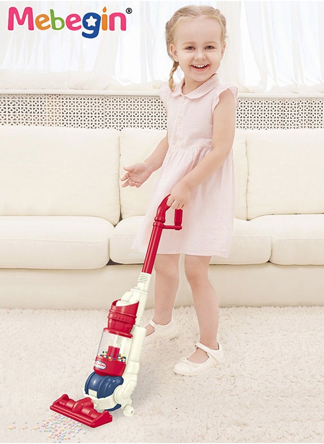 4 in 1 Electric Kids Vacuum Cleaner Toy for Toddler with Lights and Sounds Pretend Play Toy Vacuum Cleaner Toddler Best Gift for Boys and Girls