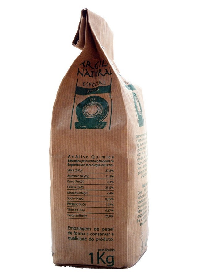 Provida Illite Green Clay 2lb (1kg) Fine Powder for Face Facial Body Mask Skin Natural Regenerator