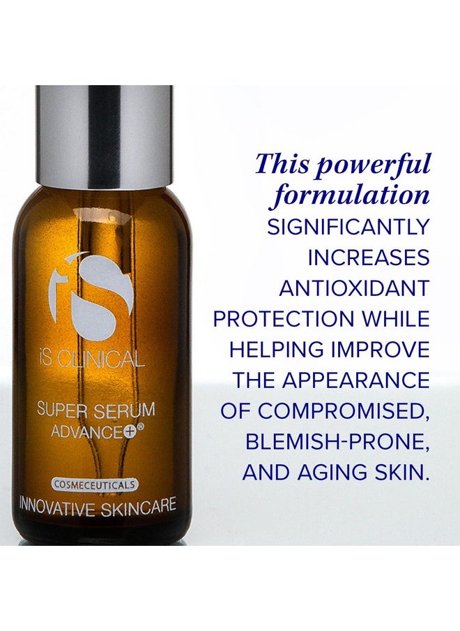 iS CLINICAL Super Serum Advance+, Anti-Aging Vitamin C Face Serum, reduces scaring and fine stretch marks, 0.5 Fl Oz