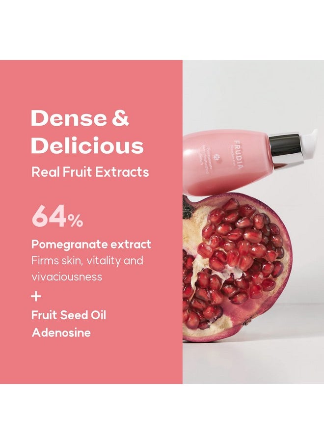 WELCOS FRUDIA Pomegranate Nutri-Moisturizing Serum | Firming Face Serum w/Pomegranate extract, BL-FILL UP, Vegan Collagen | Korean Skin Care Serum Day and Night Moisturizer for Face (1.69 fl oz)