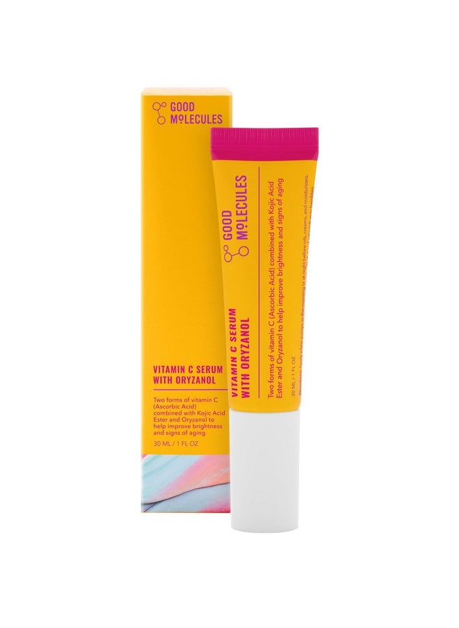 Good Molecules Vitamin C Serum with Oryzanol - Facial Serum for Firm, Youthful Skin Tone - Collagen Production, Anti-Aging, and Skin Repair