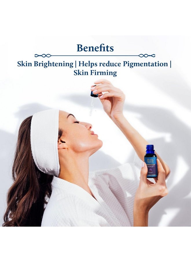Blue Nectar Kumkumadi Tailam Skin Brightening Face Oil for Glowing Skin, Dull & Damage Skin Repair | Natural Anti Aging Serum | With Plant Based Collagen Booster (26 Herbs, 10 ml)
