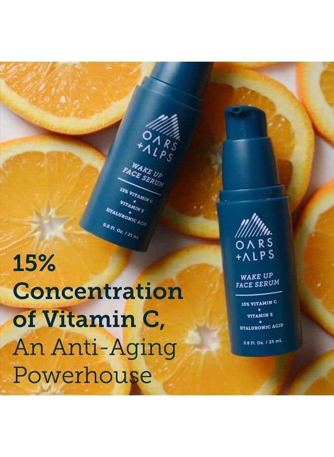 Oars + Alps Anti Aging Vitamin C Serum for Face, Infused with Vitamin C, Hyaluronic Acid, and Vitamin E, TSA Friendly, 0.8 Fl Oz