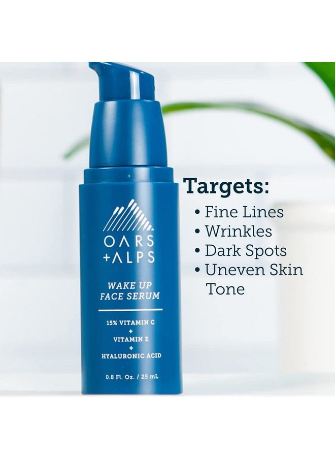 Oars + Alps Anti Aging Vitamin C Serum for Face, Infused with Vitamin C, Hyaluronic Acid, and Vitamin E, TSA Friendly, 0.8 Fl Oz