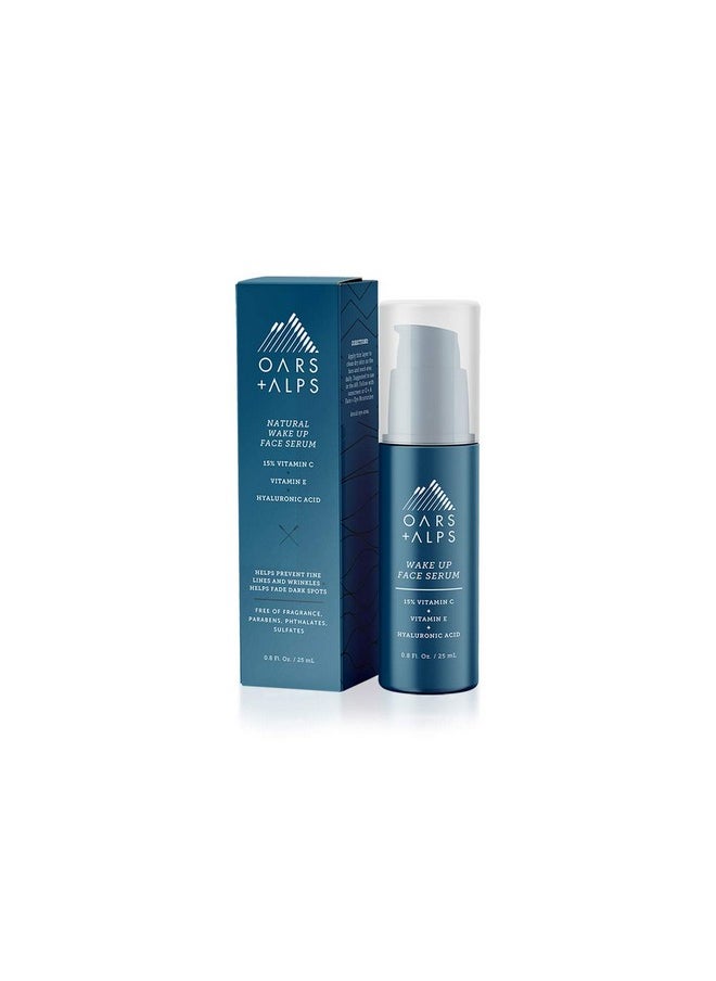 Oars + Alps Anti Aging Vitamin C Serum for Face, Infused with Vitamin C, Hyaluronic Acid, and Vitamin E, TSA Friendly, 0.8 Fl Oz