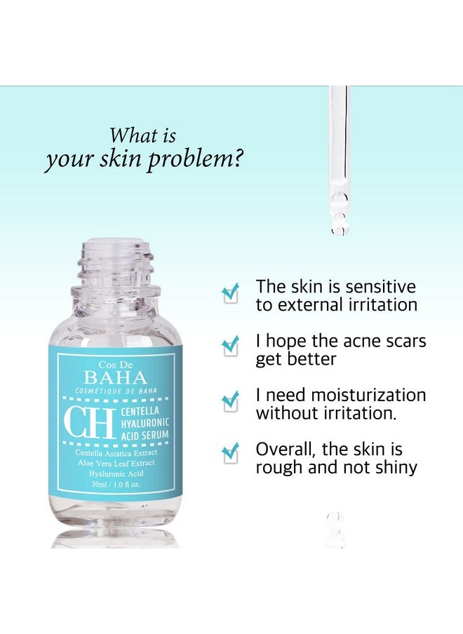 Centella Asiatica Extract Serum with Aloe and Green Tea for Soothing Sensitive Skin - Hydrating Face Serum, 1 Fl Oz