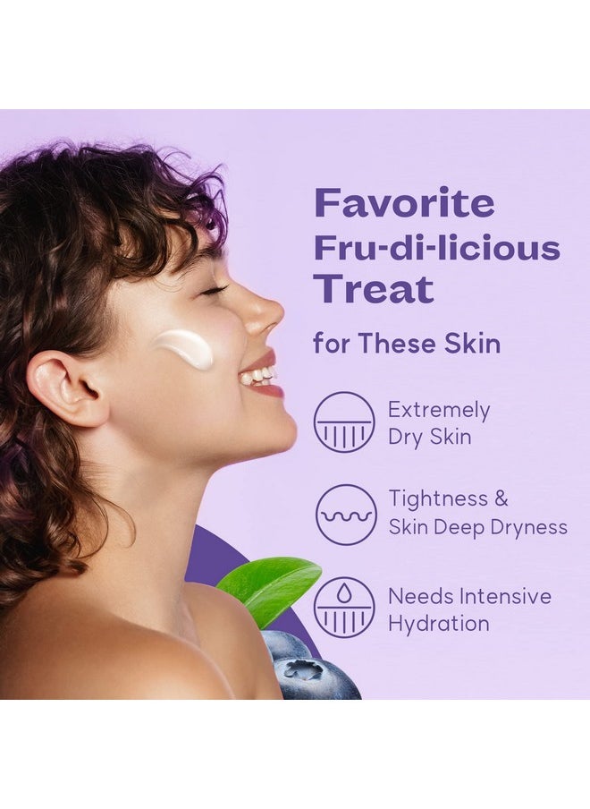 FRUDIA WELCOS Blueberry Hydrating Cream | Vegan Facial Moisturizer w/Blueberry Extract, Vegan Panthenol, WS BS Care EX | Korean Skin Care Moisturizer Face Cream for Dry Skin (1.85 fl oz)