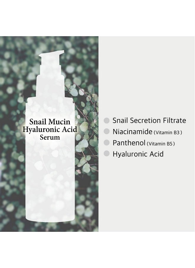 Cos De BAHA Snail Repair Intensive Facial Serum with Vitamin B3, 2% Niacinamide, and 5% Allantoin - 4 Fl Oz (120ml)
