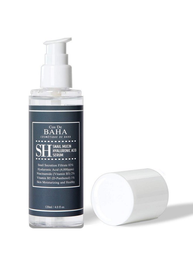 Cos De BAHA Snail Repair Intensive Facial Serum with Vitamin B3, 2% Niacinamide, and 5% Allantoin - 4 Fl Oz (120ml)