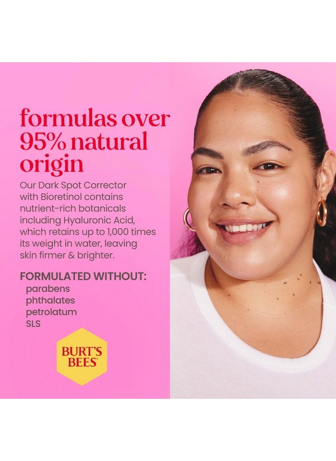 Burt's Bees Renewal Dark Spot Corrector With Natural Retinol Alternative and Vitamin C, Reduces Appearance of Dark Spots and Uneven Skin Tone, 98.6 Percent Natural Origin Skin Care, 1 fl. oz. Bottle