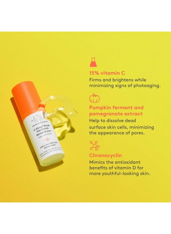 Drunk Elephant Hydra and The Bright - Includes C-Firma Fresh Day Serum (0.3 fl oz) & B-Hydra Intensive Hydration Serum (0.27 fl oz) - Free of Essential Oils, Silicones & Fragrances