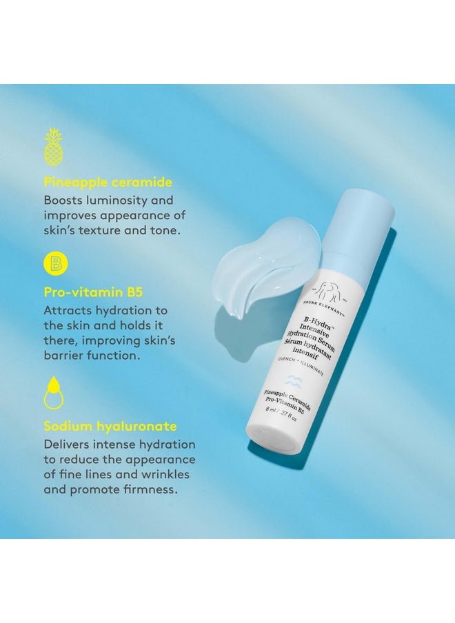 Drunk Elephant Hydra and The Bright - Includes C-Firma Fresh Day Serum (0.3 fl oz) & B-Hydra Intensive Hydration Serum (0.27 fl oz) - Free of Essential Oils, Silicones & Fragrances