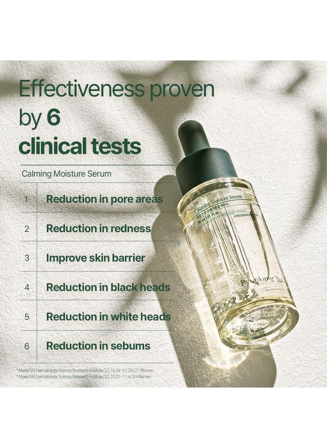 Pyunkang Yul Calming Moisture Serum for Strong Daily Moisturizing Power, Skin Revival & Soothing Care with Centella Asiatica, Tea Tree, 5 Hyaluronic Acids, Ceramide |