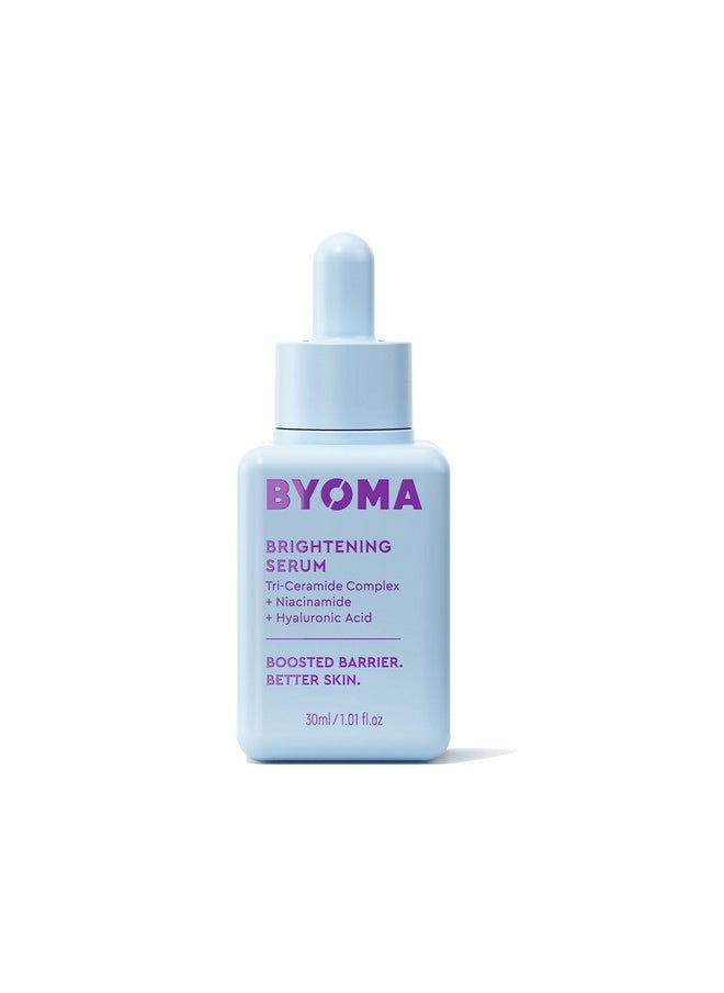 BYOMA Brightening Serum - Barrier Repair Serum - Brightening & Hydrating Face Serum with Hyaluronic Acid, Niacinamide & Ceramides - Hyaluronic Acid Serum For Face, Glowing, Radiant Skin - 1.01 fl. oz