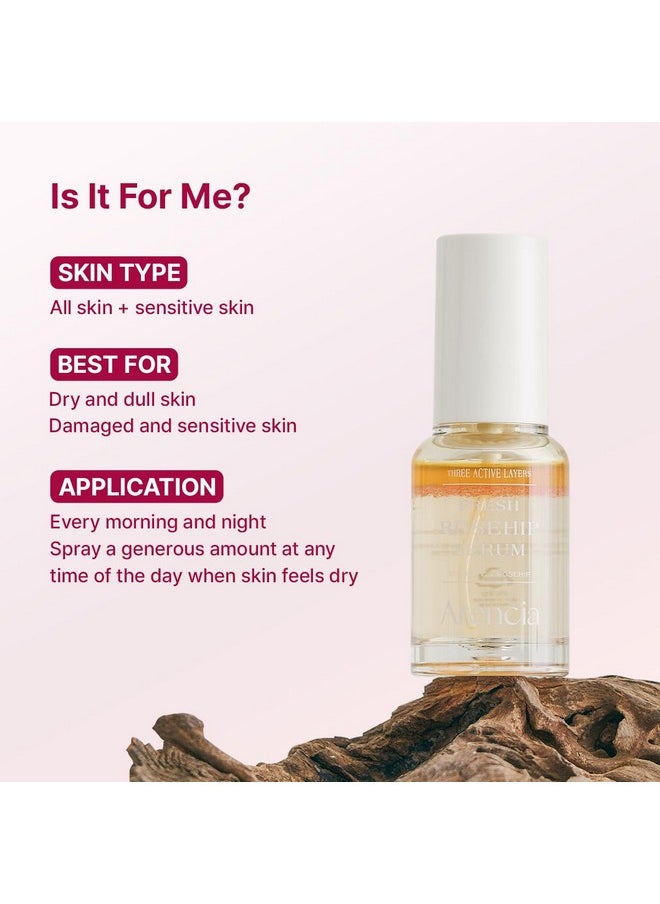 Arencia Fresh Rosehip Spray Serum Mist - Anti-aging, Deep Hydration, Anti Wrinkle, All in One Care - Korean Skincare