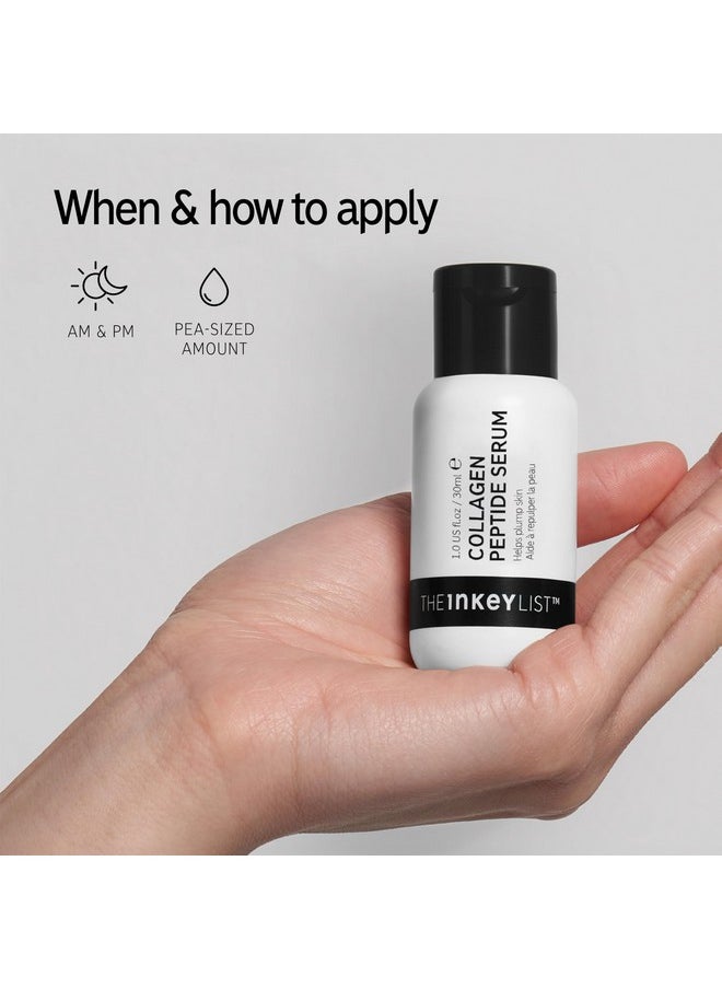 The INKEY List Collagen Peptide Serum, Face Serum to Help Reduce Appearance of Fine Lines and Wrinkles for Firmer-Looking Skin, For All Skin Types, 1.01 fl oz
