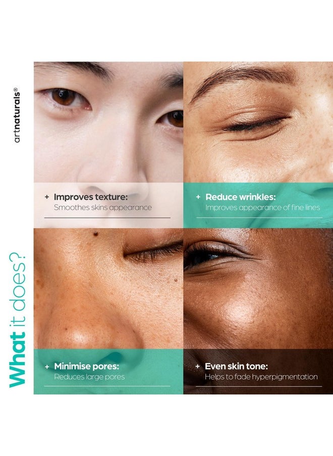 Artnaturals Niacinamide Face Serum, 10% Active Niacinamide with 1% Zinc PCA & Vitamin B3 - Hyaluronic Acid, Pore Reducer, Mineral Blemish Protection, 1 oz