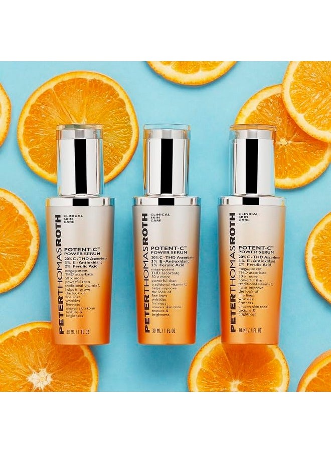 Peter Thomas Roth | Potent-C Power Serum | Brightening Vitamin C Serum for Fine Lines, Wrinkles, Uneven Skin Tone, Texture and Dehydrated Skin