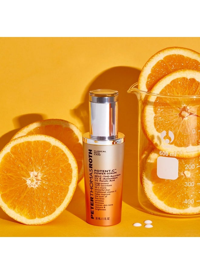 Peter Thomas Roth | Potent-C Power Serum | Brightening Vitamin C Serum for Fine Lines, Wrinkles, Uneven Skin Tone, Texture and Dehydrated Skin