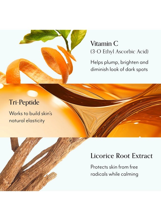 Bliss Bright Idea Vitamin C + Tri-Peptide Collagen Brightening Face Skincare Serum - Anti Aging, Reduces Dark Spots, Boosts Skin Elasticity - Clean - Vegan & Cruelty-Free - 1 Fl Oz