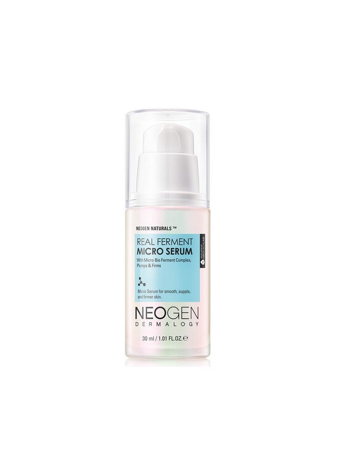 NEOGEN DERMALOGY Real Ferment Micro Serum 1.01 Fl Oz (30 ml) - Facial Serum with Naturally Fermented ingredients (Rice) & Hyaluronic Acid for Hydrated, Brightened and Healthy skin - Korean Skin Care