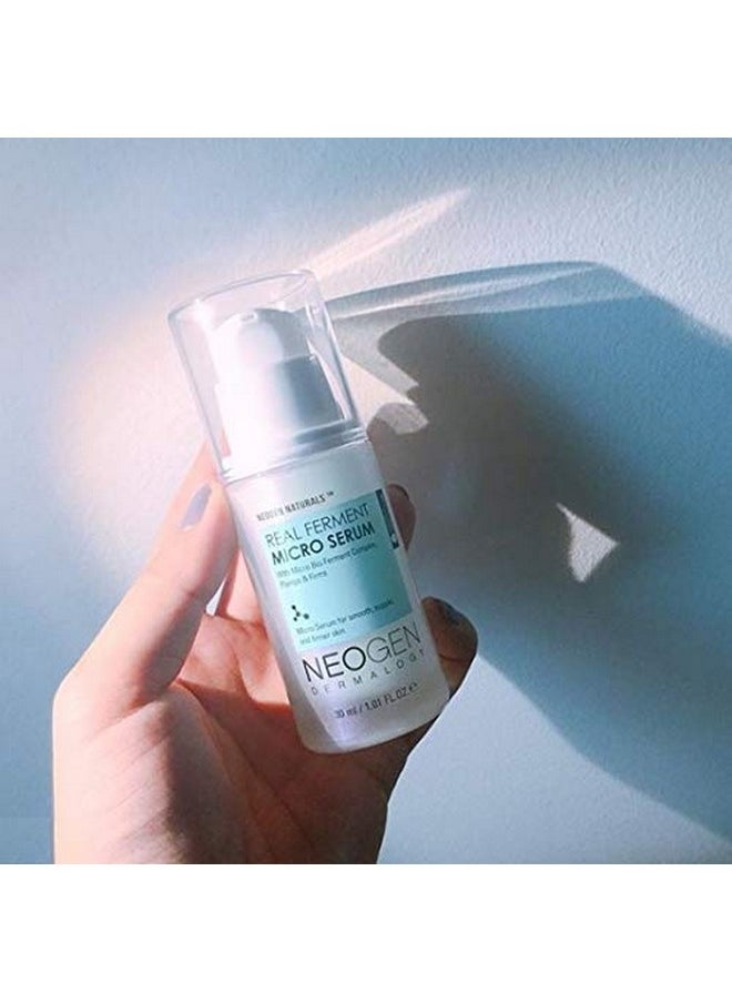 NEOGEN DERMALOGY Real Ferment Micro Serum 1.01 Fl Oz (30 ml) - Facial Serum with Naturally Fermented ingredients (Rice) & Hyaluronic Acid for Hydrated, Brightened and Healthy skin - Korean Skin Care