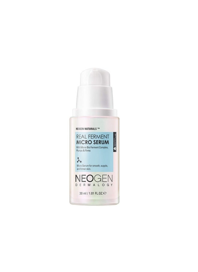 NEOGEN DERMALOGY Real Ferment Micro Serum 1.01 Fl Oz (30 ml) - Facial Serum with Naturally Fermented ingredients (Rice) & Hyaluronic Acid for Hydrated, Brightened and Healthy skin - Korean Skin Care