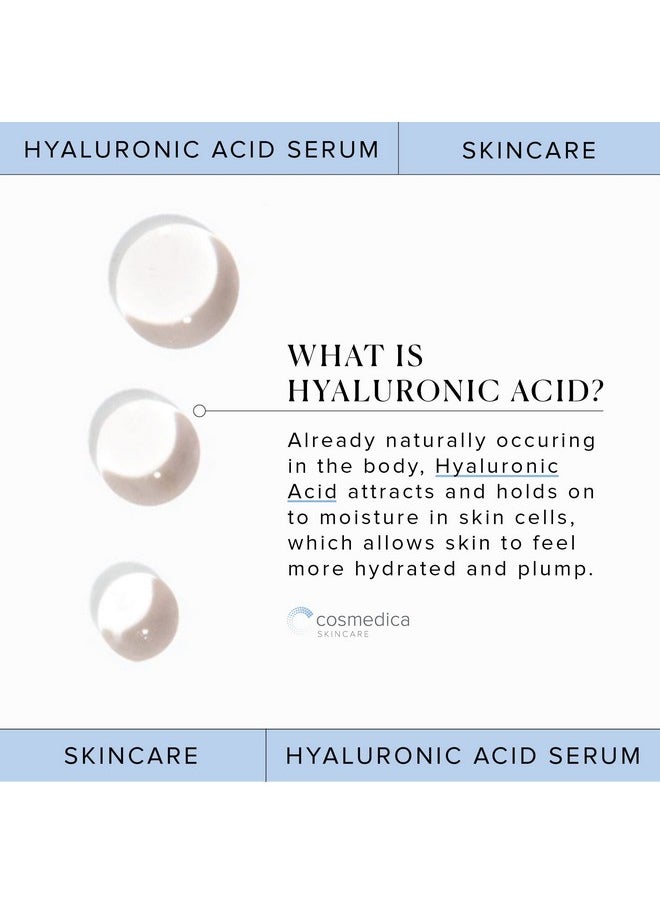 Hyaluronic Acid Serum for Skin 100% Pure Anti Aging Serum Intense Hydration Moisture Non greasy Paraben free, Wrinkle Reducing and Brightening Serum (Pro Formula) 2oz