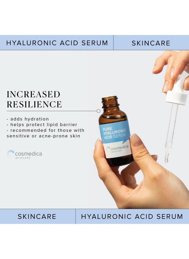 Hyaluronic Acid Serum for Skin 100% Pure Anti Aging Serum Intense Hydration Moisture Non greasy Paraben free, Wrinkle Reducing and Brightening Serum (Pro Formula) 2oz