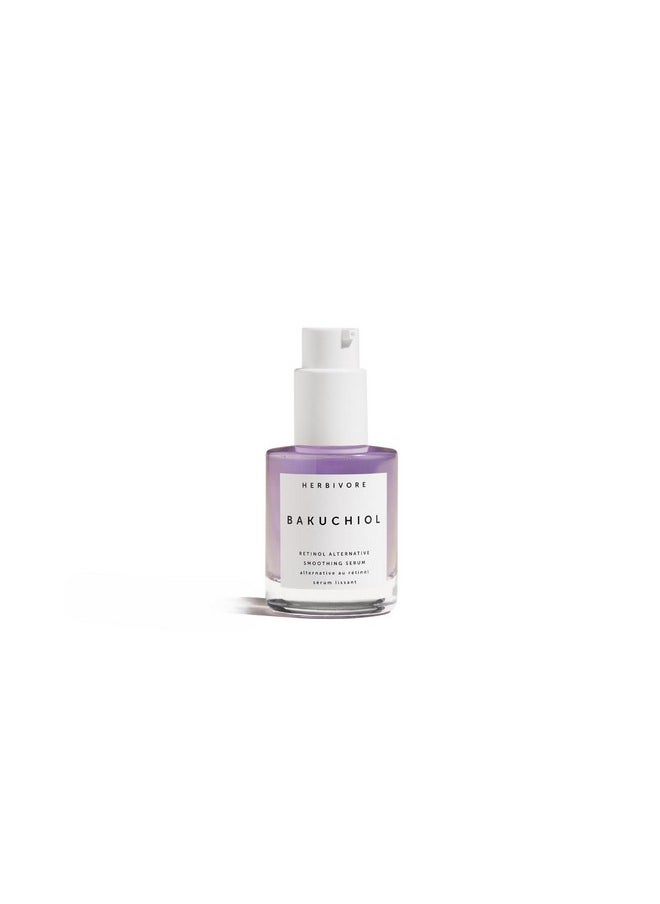 HERBIVORE Bakuchiol Retinol Alternative Face Serum REGULAR STRENGTH - Bakuchiol + Peptides, Smooths Skin, Reduces Fine Lines & Wrinkles, Plant-based, Vegan, Cruelty-free, 30mL / 1 oz