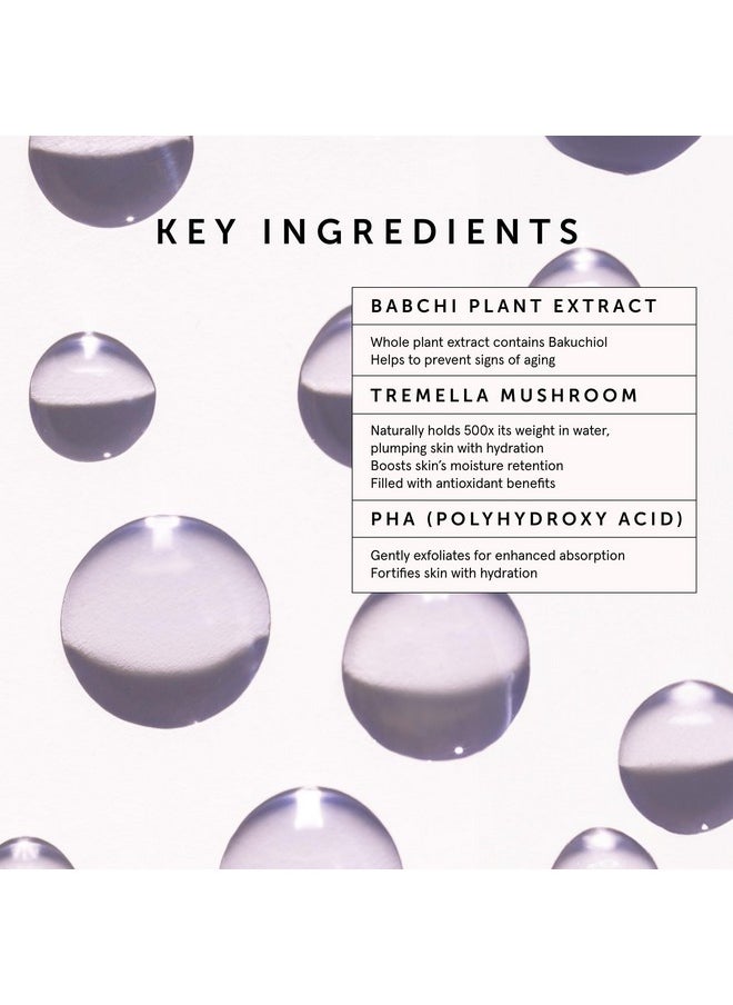 HERBIVORE Bakuchiol Retinol Alternative Face Serum REGULAR STRENGTH - Bakuchiol + Peptides, Smooths Skin, Reduces Fine Lines & Wrinkles, Plant-based, Vegan, Cruelty-free, 30mL / 1 oz